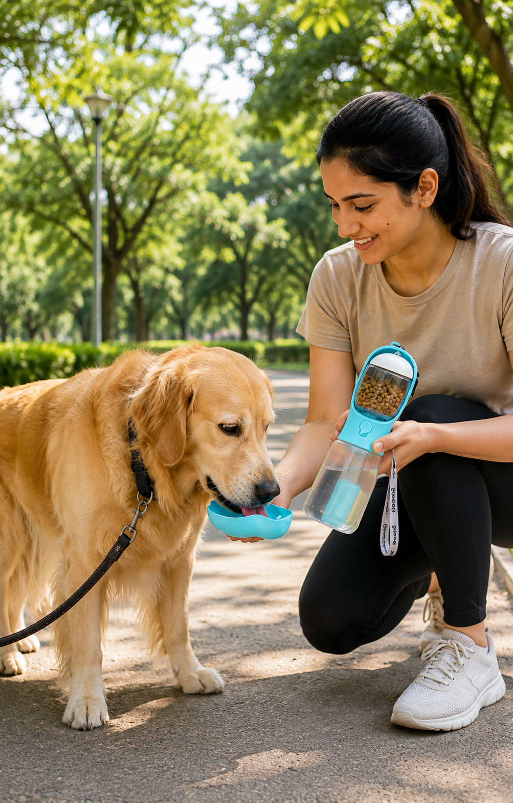 Pawora Roam | Portable Dog Water Bottle & Treat Holder