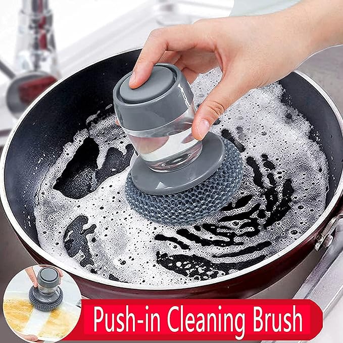 Soap Dispensing Dish Brush 🧽✨