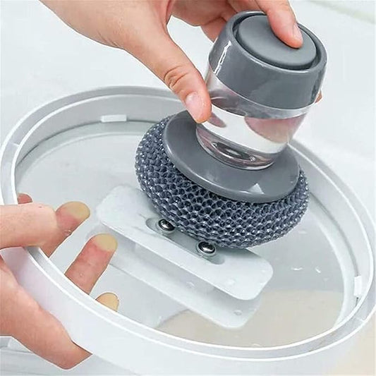 Soap Dispensing Dish Brush 🧽✨