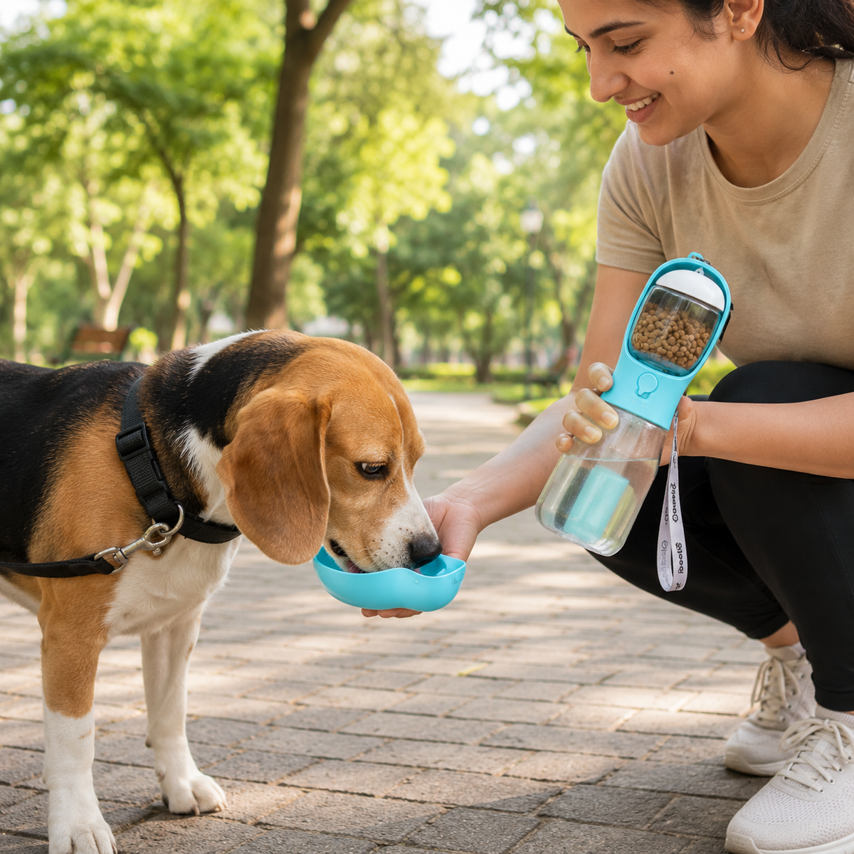 Pawora Roam | Portable Dog Water Bottle & Treat Holder