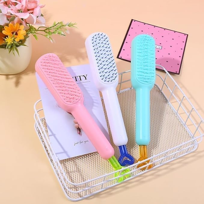 Self-Cleaning Anti-Static Massage Comb 💆‍♀️✨