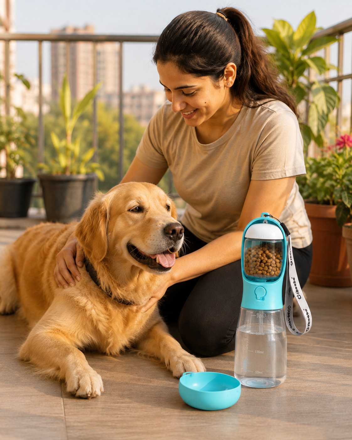 Pawora Roam | Portable Dog Water Bottle & Treat Holder