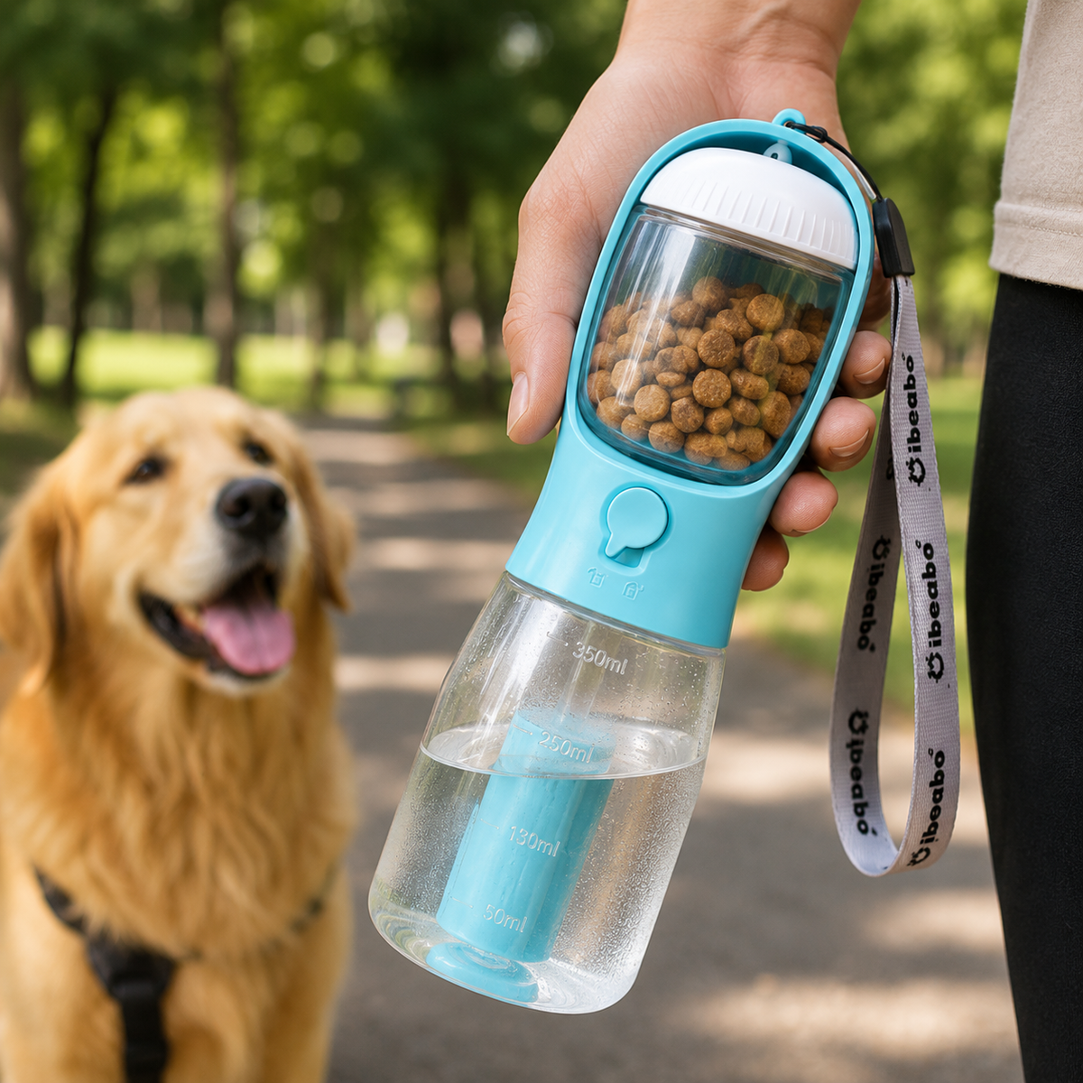 Pawora Roam | Portable Dog Water Bottle & Treat Holder