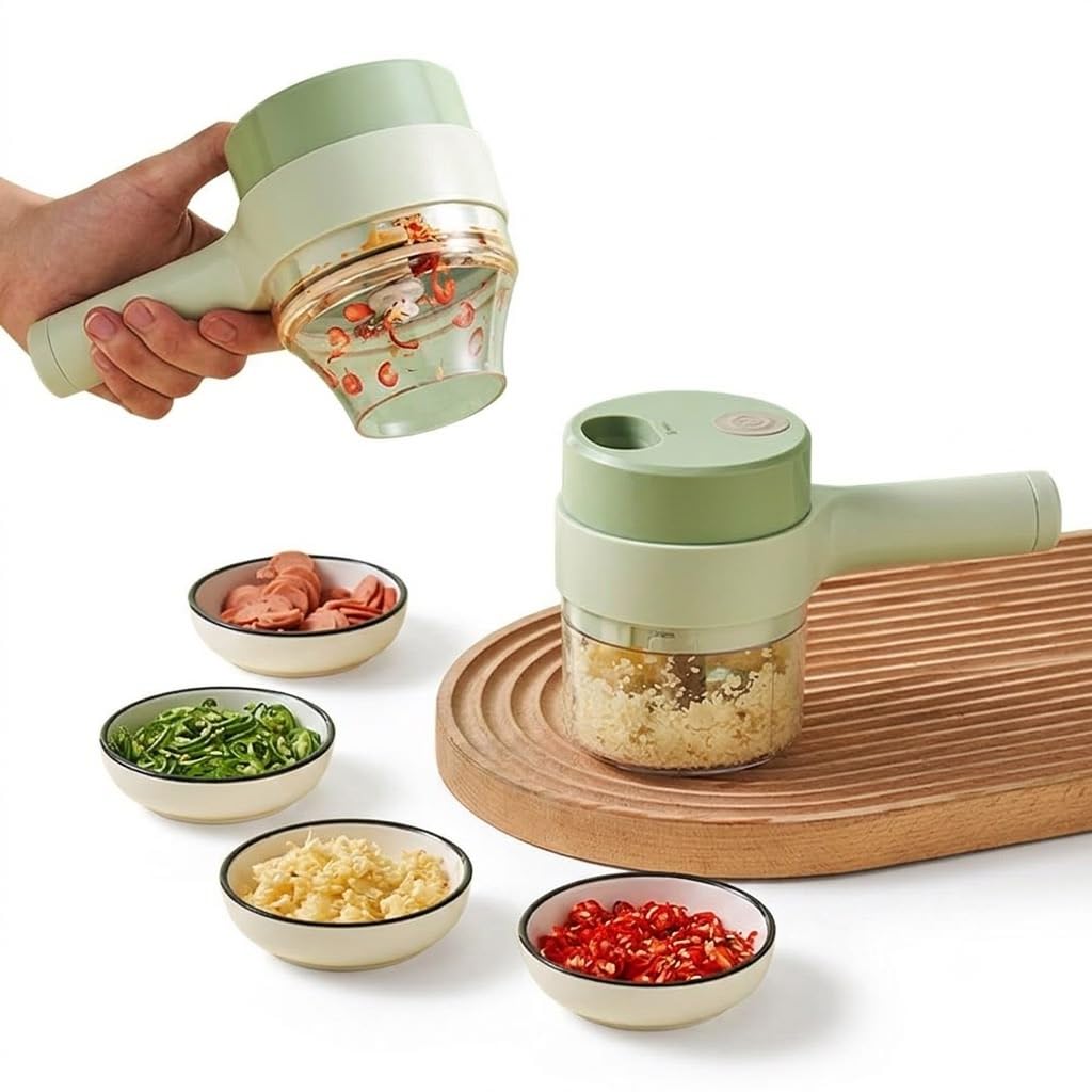 Portable Electric Vegetable Cutter – Chop, Mince & Prep in Seconds