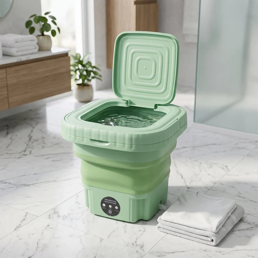 🧺 Portable Foldable Mini Washing Machine – Compact Laundry Solution