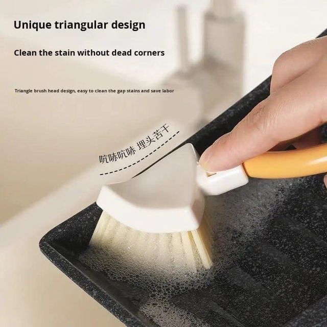 Foldable Triangular Gap Cleaning Brush (Pack of 2) ✨🧹