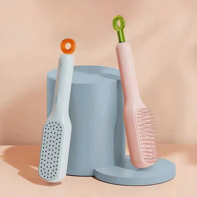 Self-Cleaning Anti-Static Massage Comb 💆‍♀️✨