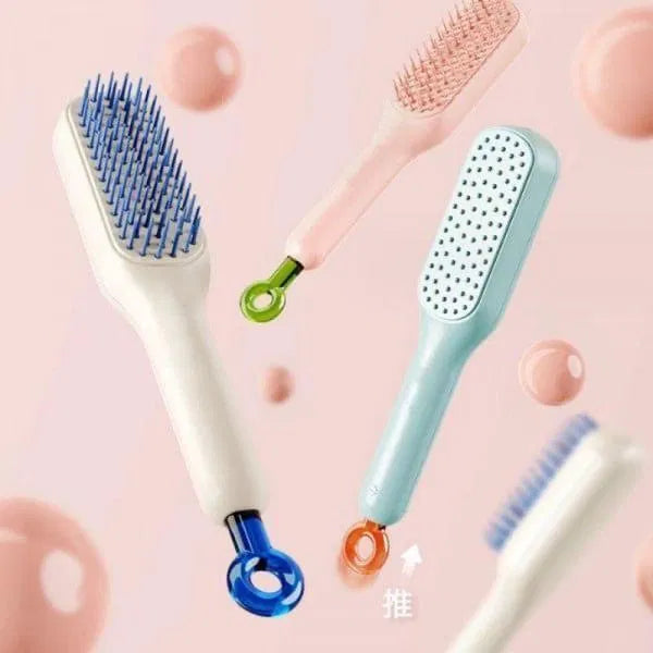 Self-Cleaning Anti-Static Massage Comb 💆‍♀️✨